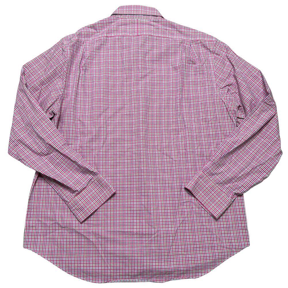 POLO Ralph Lauren Menβs Non-Iron Pink Plaid Long Sleeve Button Up Shirt - XL - Picture 4 of 7